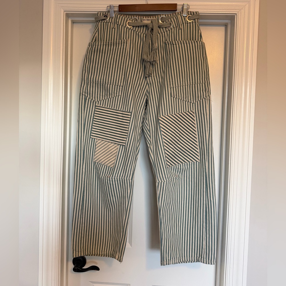 Free People Railroad Moxie Jeans size 30 in green color
